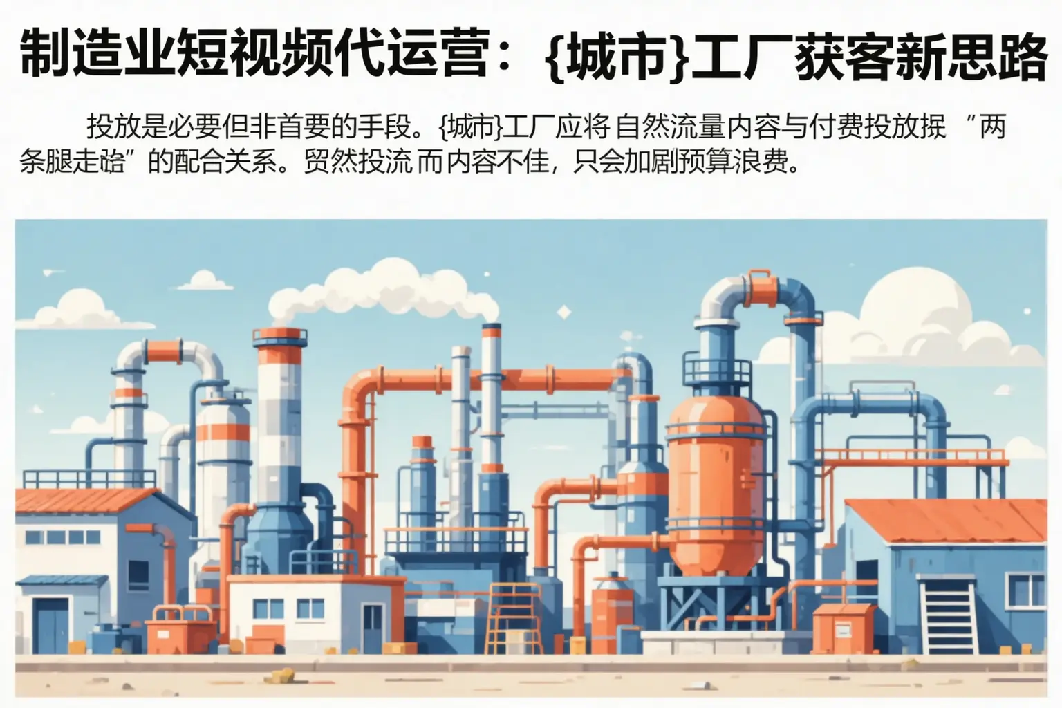 制造业短视频代运营：镇宁工厂获客新思路